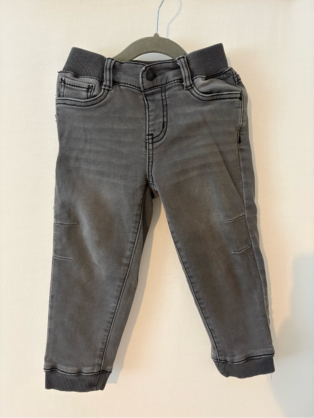 Levi's Kids Charcoal Grey Knit-Waist Joggers